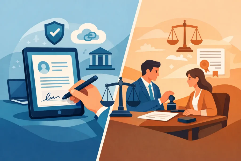 Electronic Notarisation vs In Person: Which Fits?
