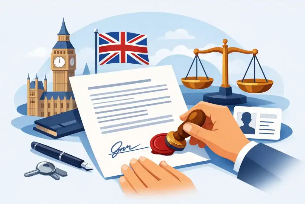 Example of a Notarised Affidavit in the UK