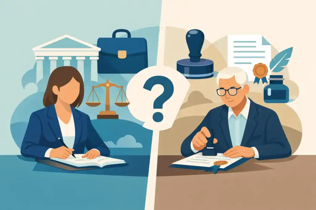 Solicitor or Notary Public: Which Do You Need?