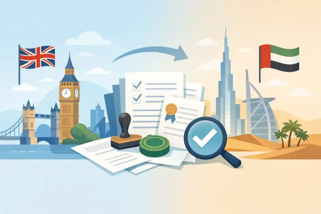 UAE Document Legalisation Process for UK Papers